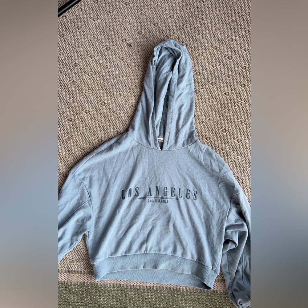 garage cropped hoodie